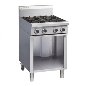 Cobra C6D Gas Range 4 Burner with Open Cabinet Base
