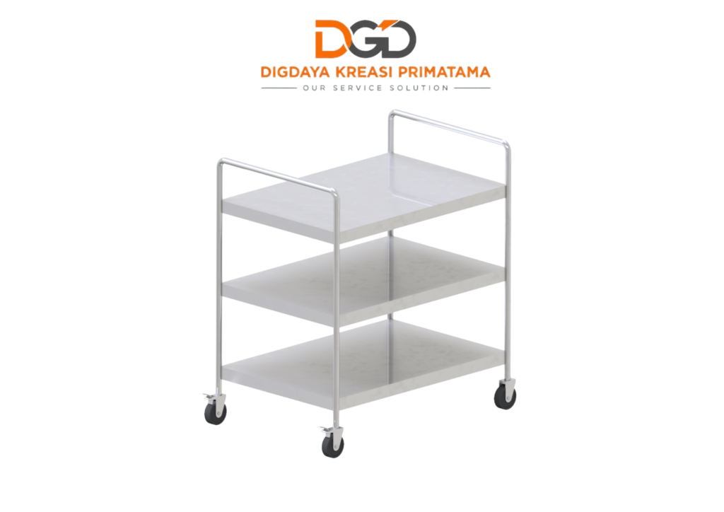 Food trolley stainless steel