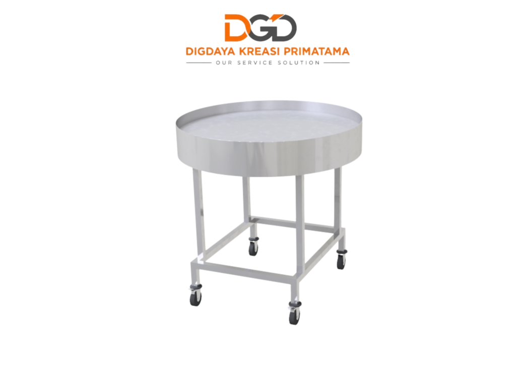 Rice trolley stainless steel untuk dapur komersial dan hotel