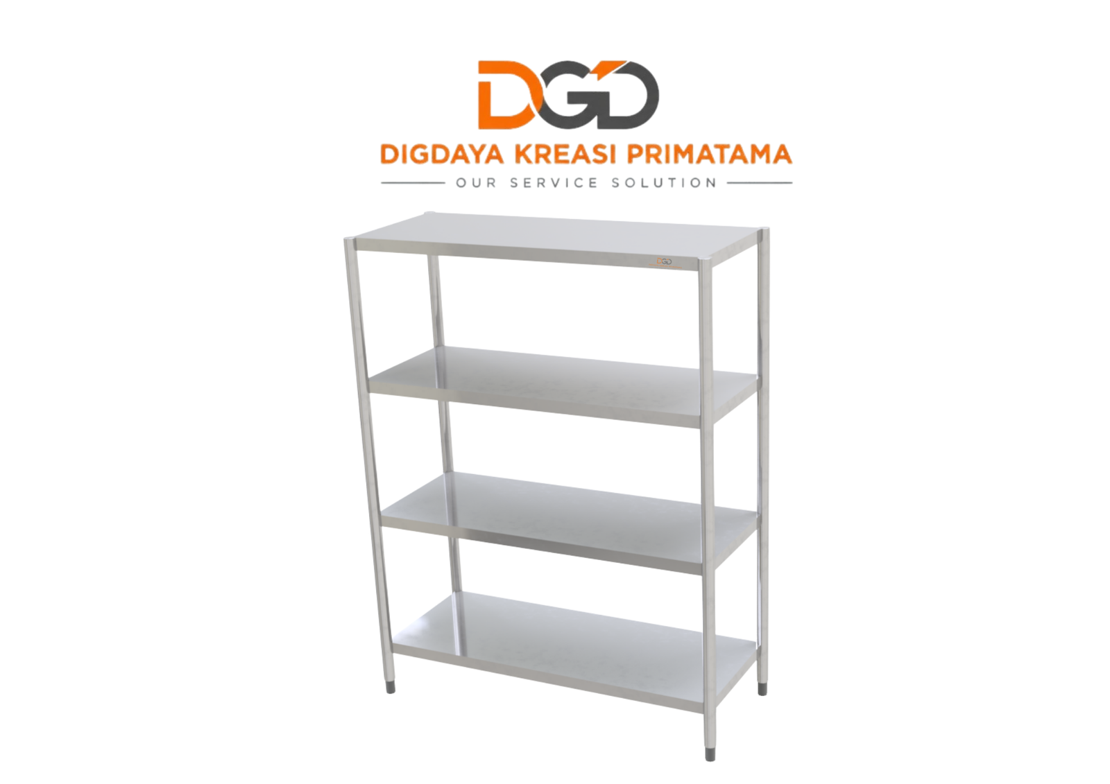 Solid Pan Rack 4 Tiers (1200x500)